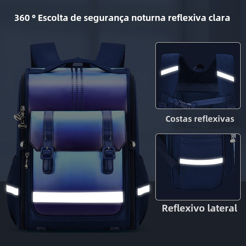 Mochila feminina escolar de grande capacidade impermeável Q584