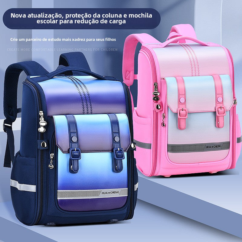 Mochila feminina escolar de grande capacidade impermeável Q584