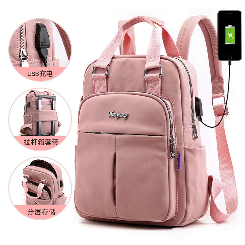 Xaviera Bolsa Mochila Feminina nylon impermeável XV-2415
