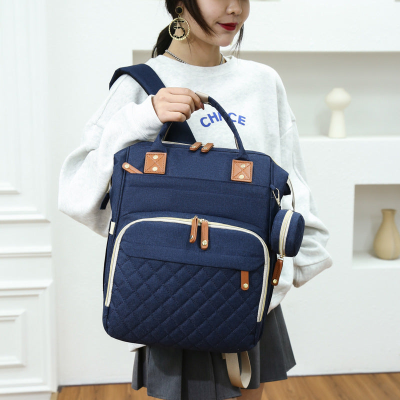 Mochila Multifuncional Impermeável com Porta USB e Bolso Térmico