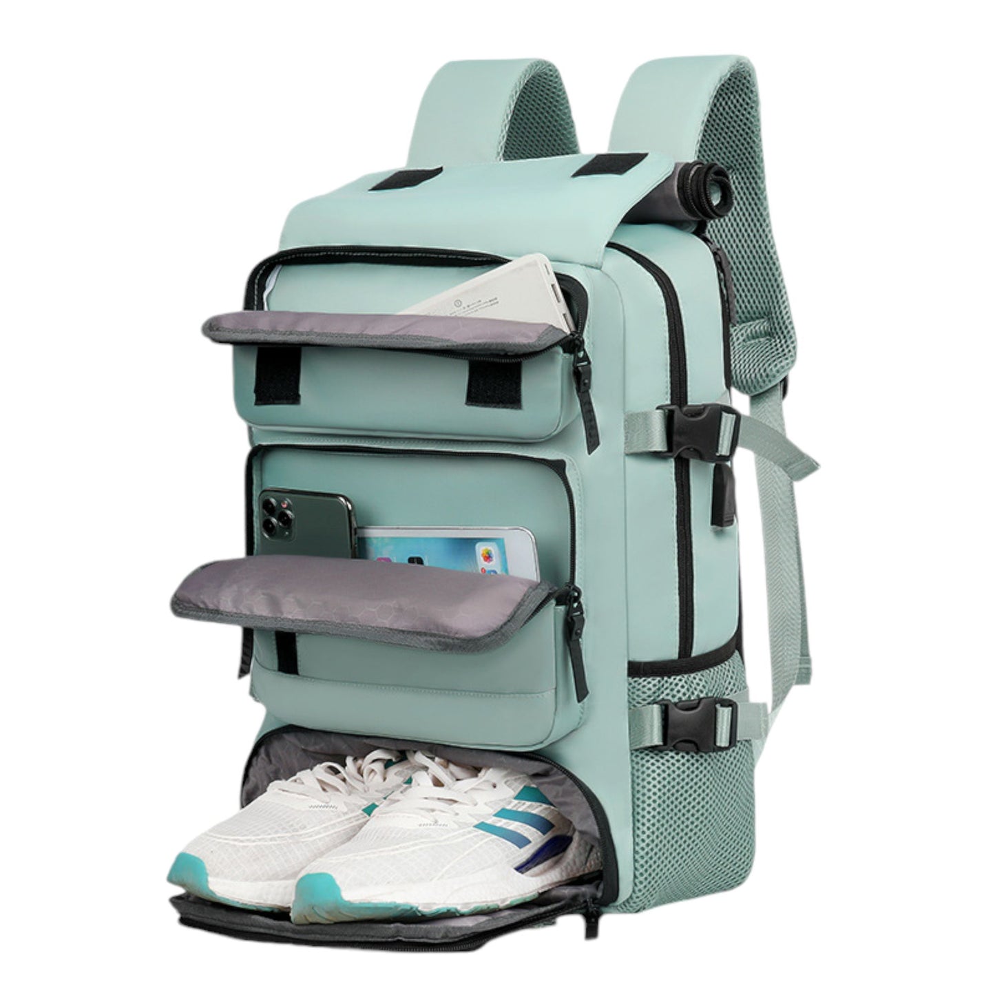Bolsa Mochila Grande de viagem tipo mala 4 em 1 com Compartimento de Ténis XV-245