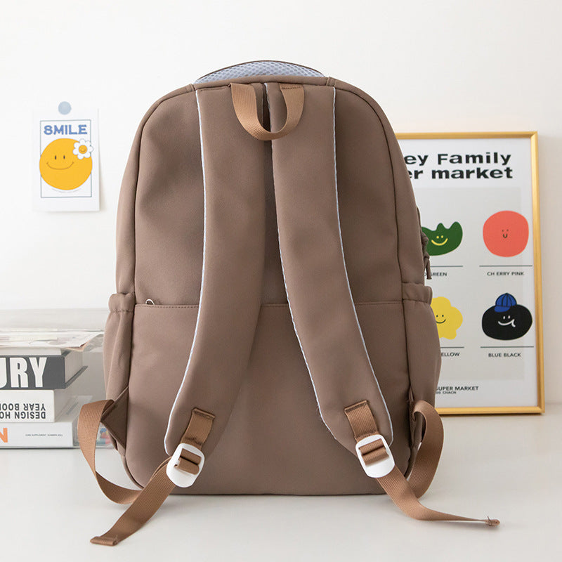 Mochila feminina de grande capacidade nylon impermeável 371