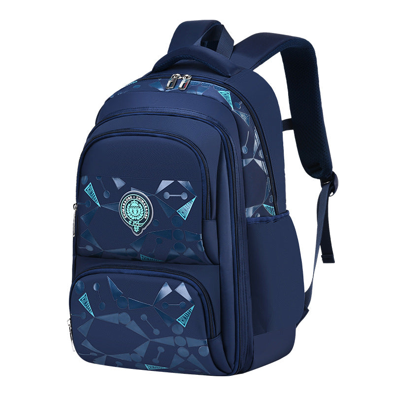 Mochila escolar infantil menino nylon impermeável colecao nova aberta estilo geladeira estudante XV-2425