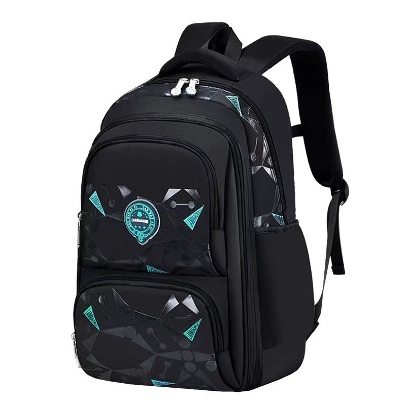 Mochila escolar infantil menino nylon impermeável colecao nova aberta estilo geladeira estudante XV-2425