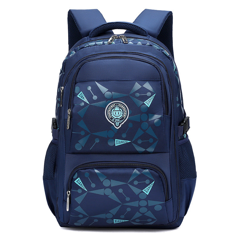 Mochila escolar infantil menino nylon impermeável colecao nova aberta estilo geladeira estudante XV-2425