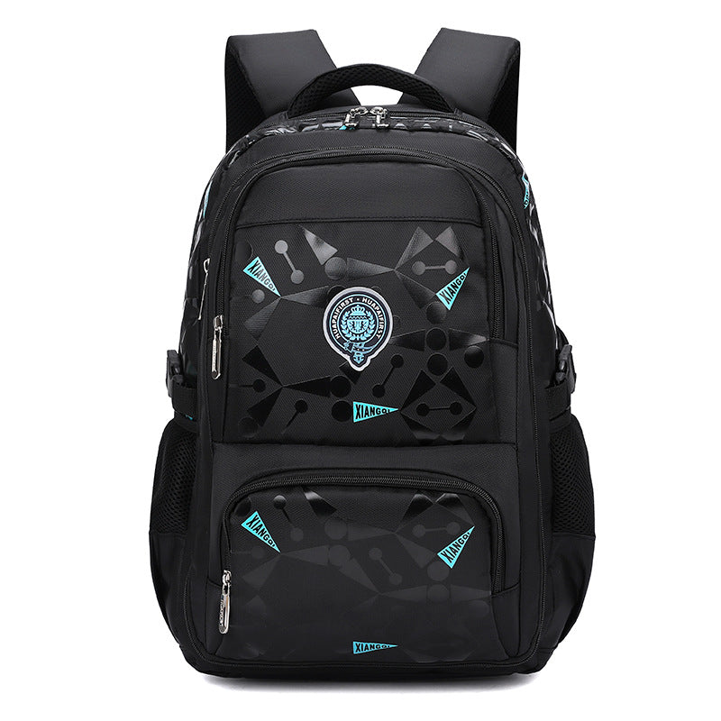 Mochila escolar infantil menino nylon impermeável colecao nova aberta estilo geladeira estudante XV-2425