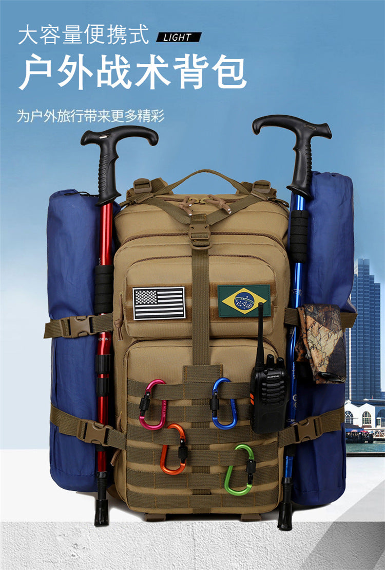Mochila Tática Camping Militar Multifuncional 50l Impermeavel aventuras ao livre missões táticas XV-5569