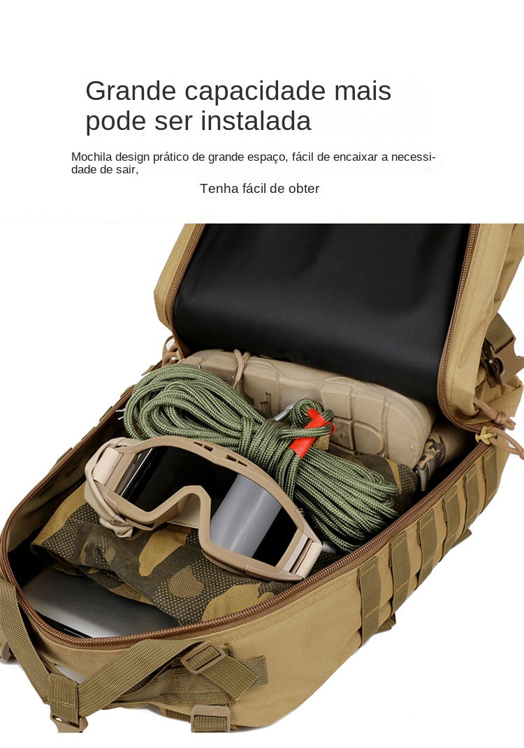 Mochila Tática Camping Militar Multifuncional 50l Impermeavel aventuras ao livre missões táticas XV-5569