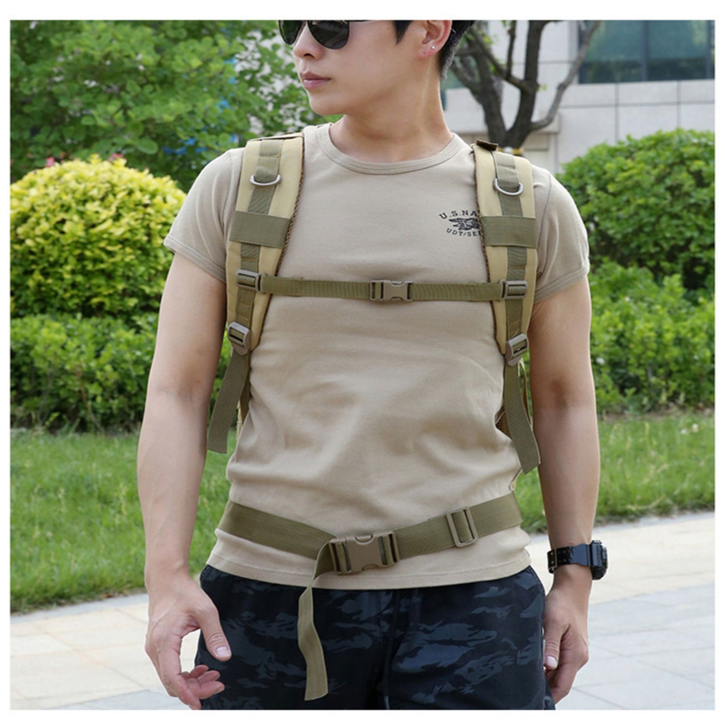 Mochila Tática Camping Militar Multifuncional 50l Impermeavel aventuras ao livre missões táticas XV-5569