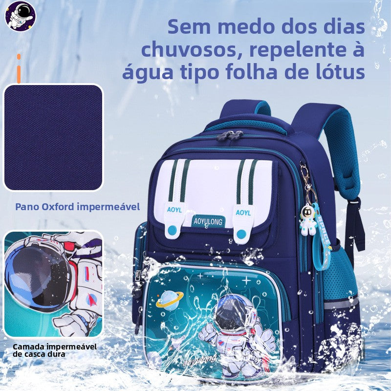 Mochila escolar infantil astronauta leve impermeavel Alta capacidade XV-2426