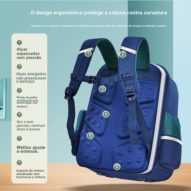 Mochila escolar infantil astronauta leve impermeavel Alta capacidade XV-2426