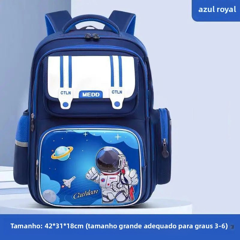 Mochila escolar infantil astronauta leve impermeavel Alta capacidade XV-2426