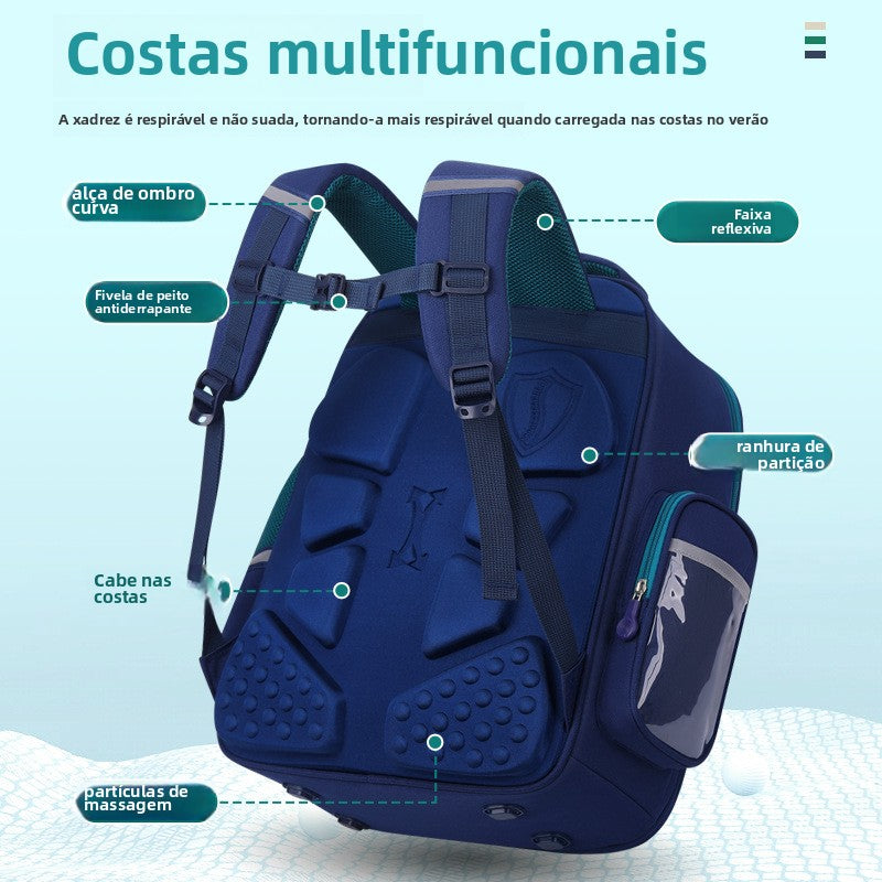 Mochila escolar infantil astronauta leve impermeavel Alta capacidade XV-2426