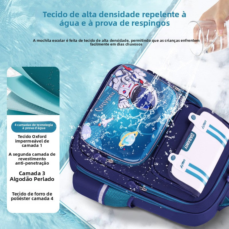 Mochila escolar infantil astronauta leve impermeavel Alta capacidade XV-2426
