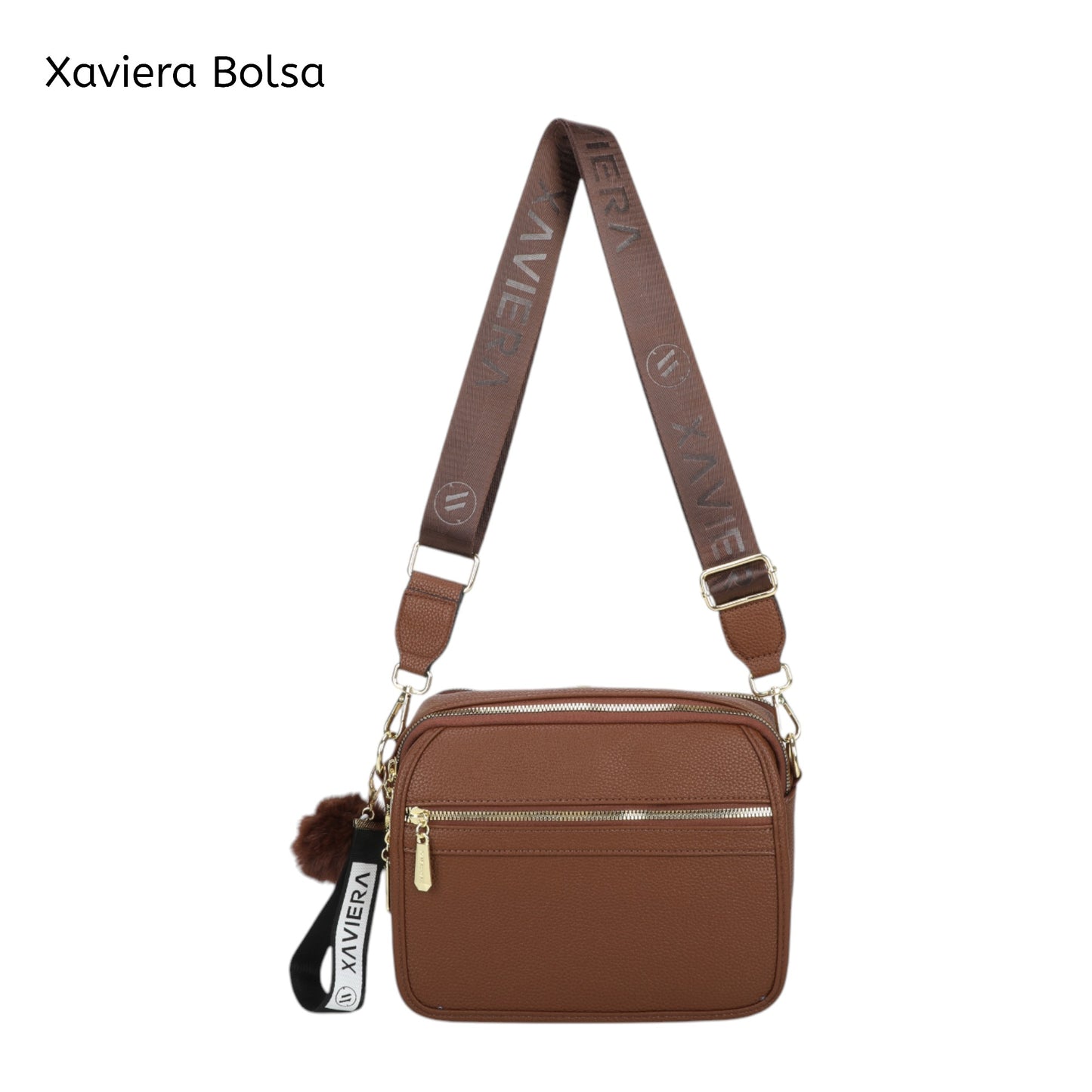 XAVIERA Bolsa Transversal Feminina Casual com Alça Larga – Ref. WX-1630