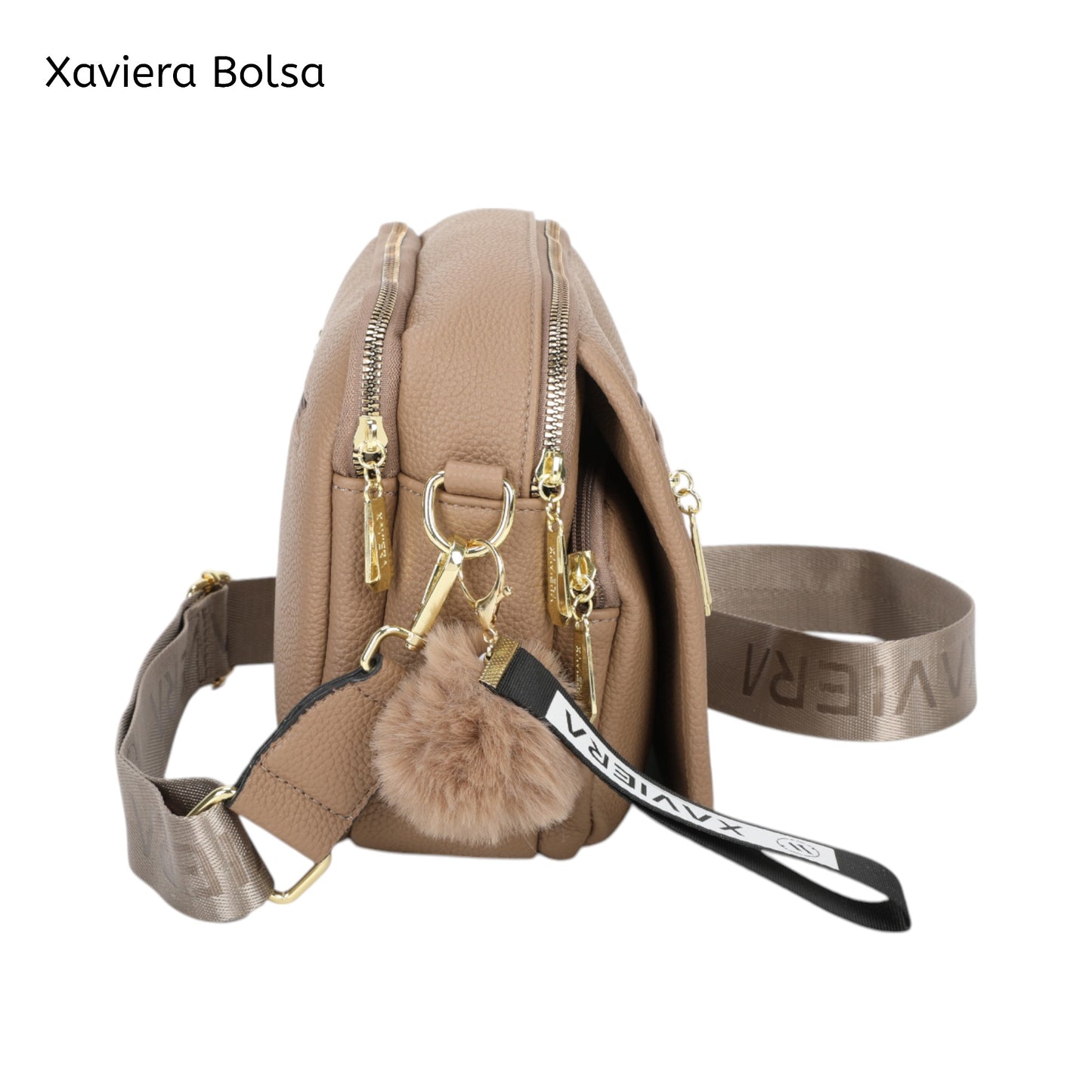 XAVIERA Bolsa Transversal Feminina Casual com Alça Larga – Ref. WX-1630