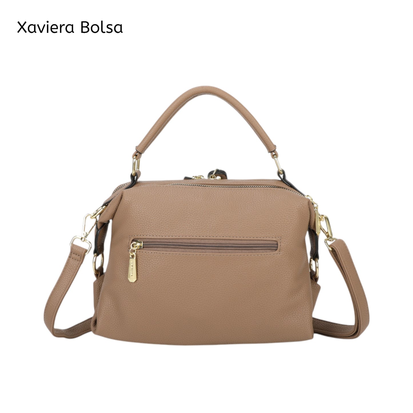 Bolsa Tiracolo Xaviera WX-1617 com Zíper Duplo e Alça Removível