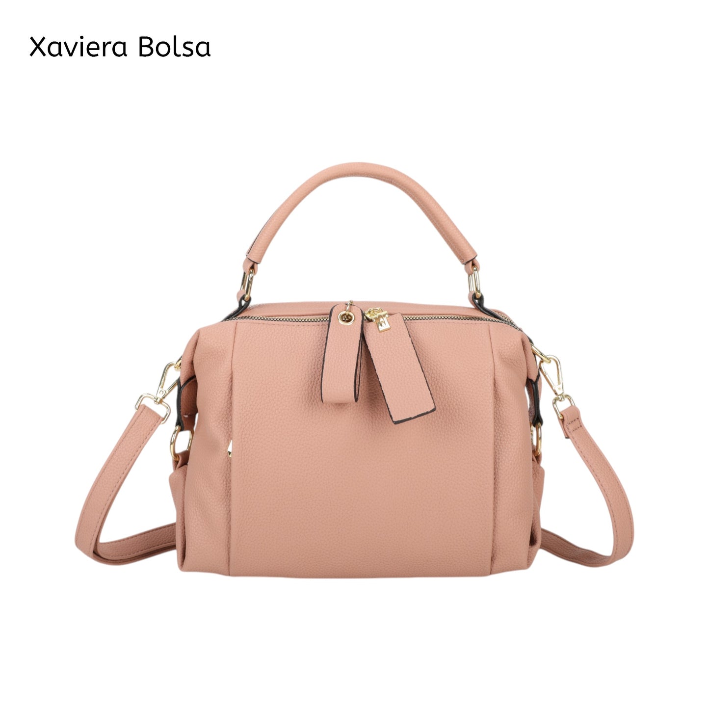 Bolsa Tiracolo Xaviera WX-1617 com Zíper Duplo e Alça Removível