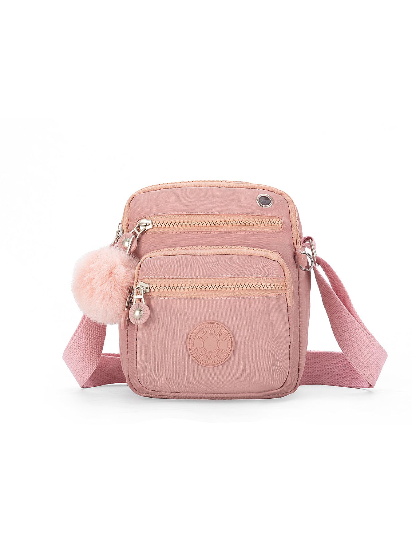 Bolsa Transversal Feminina de Nylon Impermeável, Pequena e Leve, com Múltiplos Bolsos XV-2402
