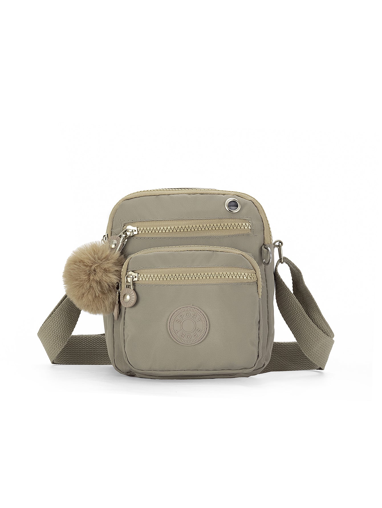 Bolsa Transversal Feminina de Nylon Impermeável, Pequena e Leve, com Múltiplos Bolsos XV-2402