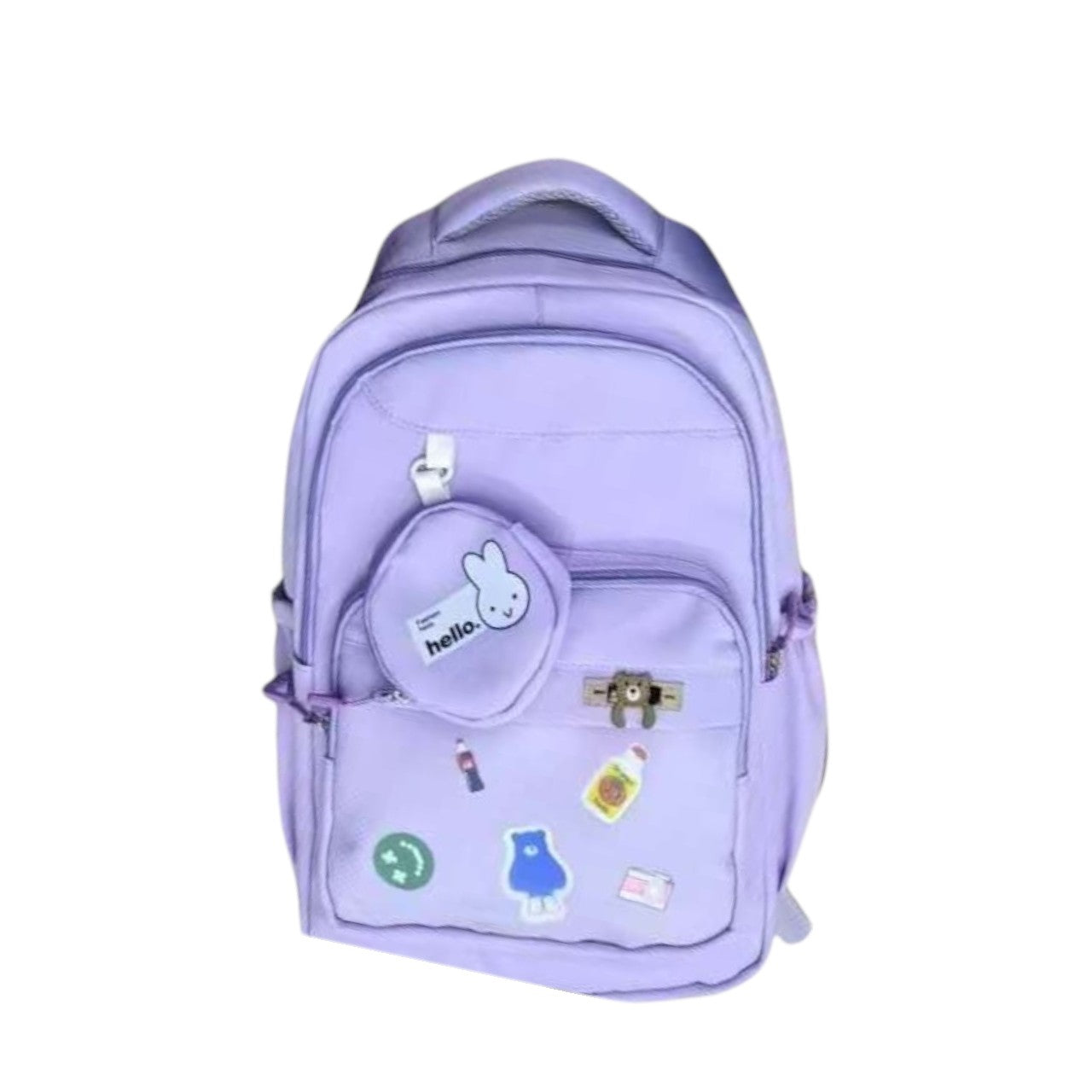 Mochila feminina escolar de grande capacidade nylon impermeável 973