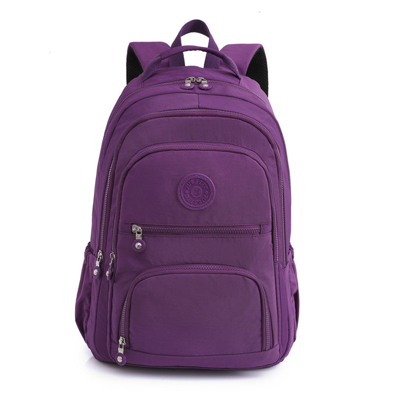 Xaviera Bolsa Mochila feminina grande impermeável nylon vários compartimentos leve com Bolso Antifurto e Espaço para NotebookXV-2418
