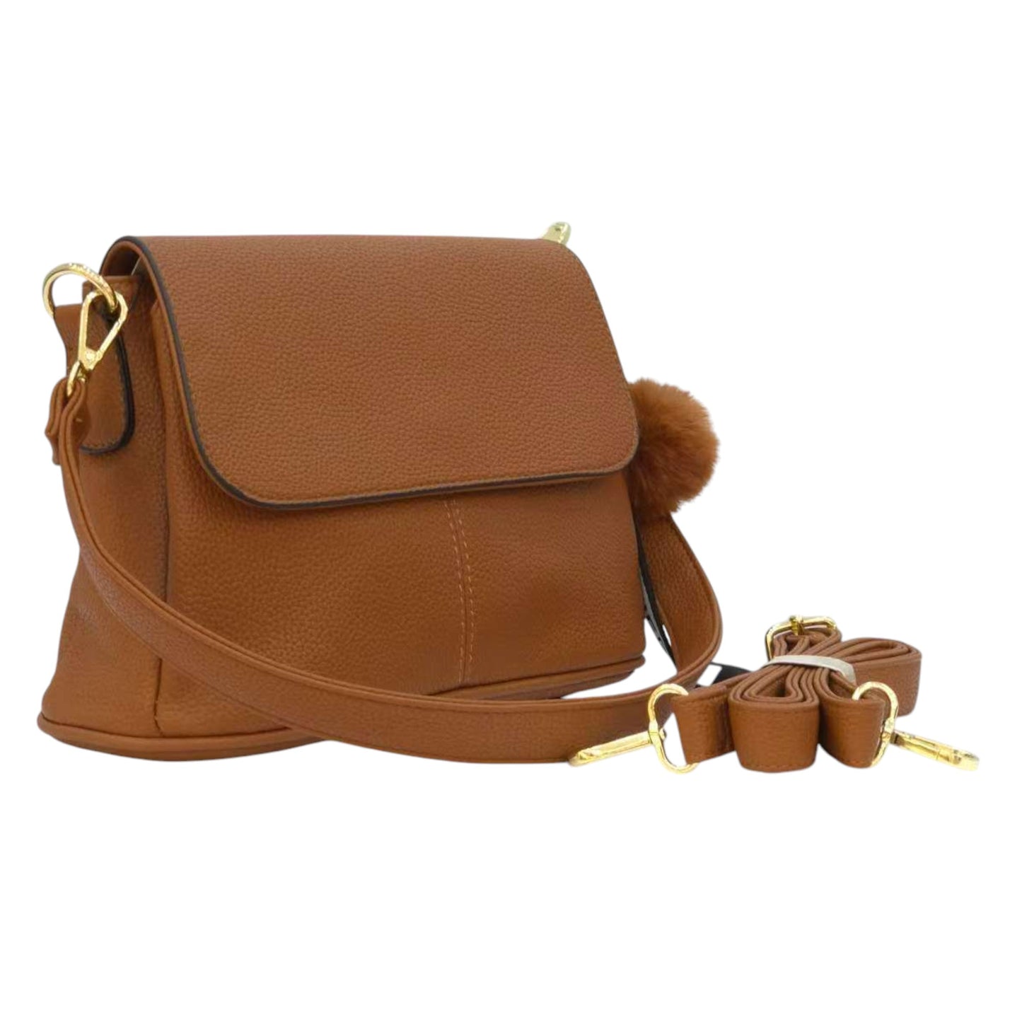 Bolsa Feminina Transversal WX-1609 com Tampa e Zíper