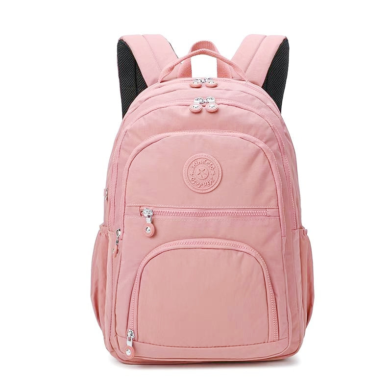 Xaviera Bolsa Mochila feminina grande impermeável nylon vários compartimentos leve com Bolso Antifurto e Espaço para NotebookXV-2418