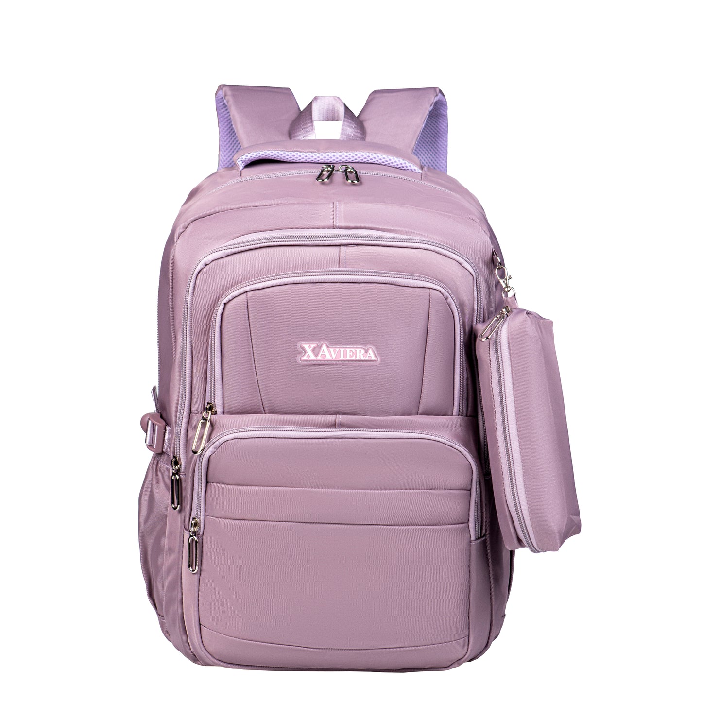 Xaviera Bolsa mochila feminina grande nylon impermeável com estojo XV-2438
