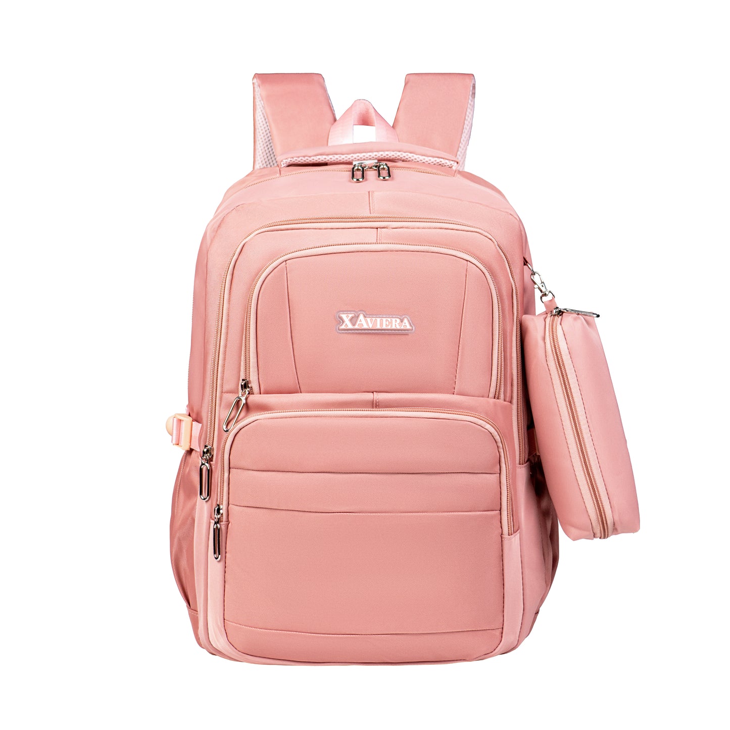 Xaviera Bolsa mochila feminina grande nylon impermeável com estojo XV-2438