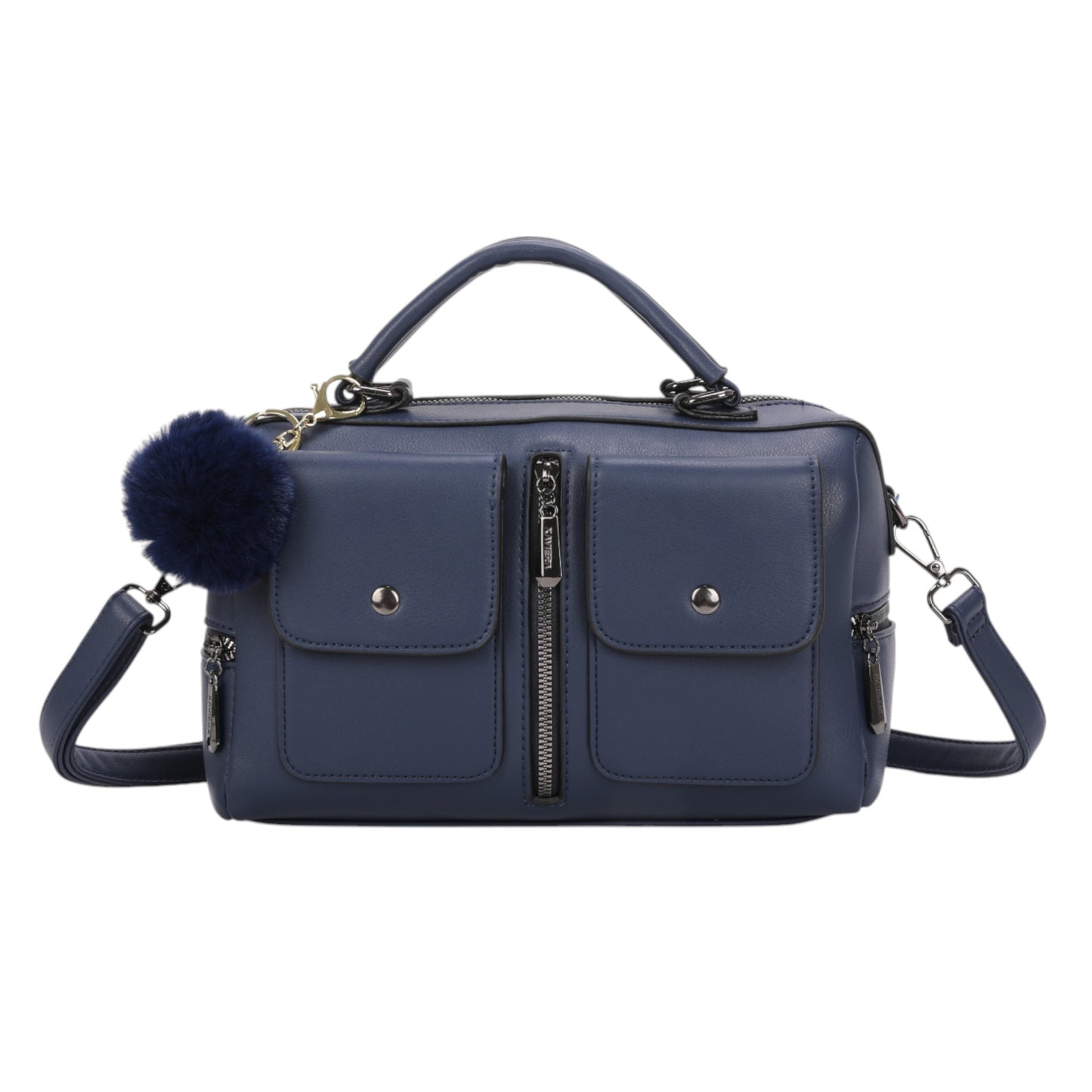 Bolsa Transversal Feminina XAVIERA WX-1632 com Bolsos Frontais e Alça Ajustável