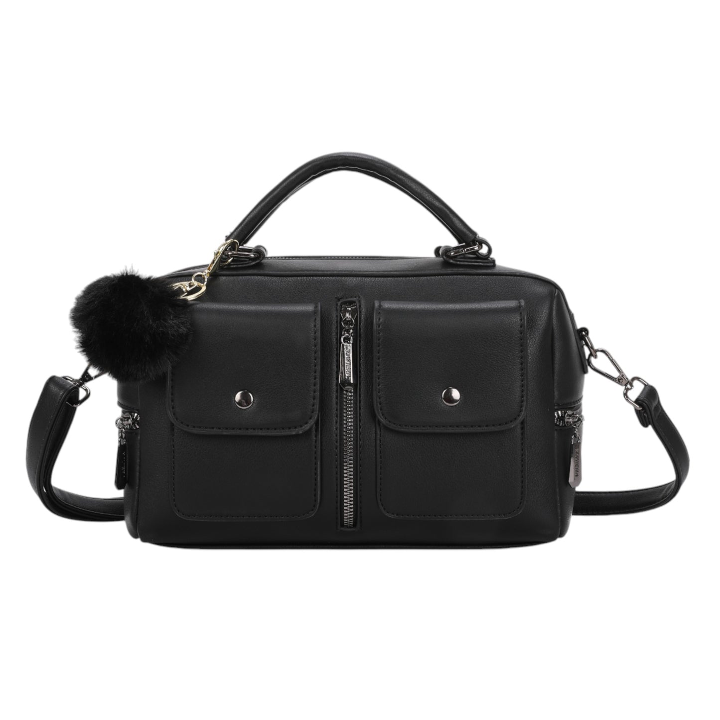 Bolsa Transversal Feminina XAVIERA WX-1632 com Bolsos Frontais e Alça Ajustável