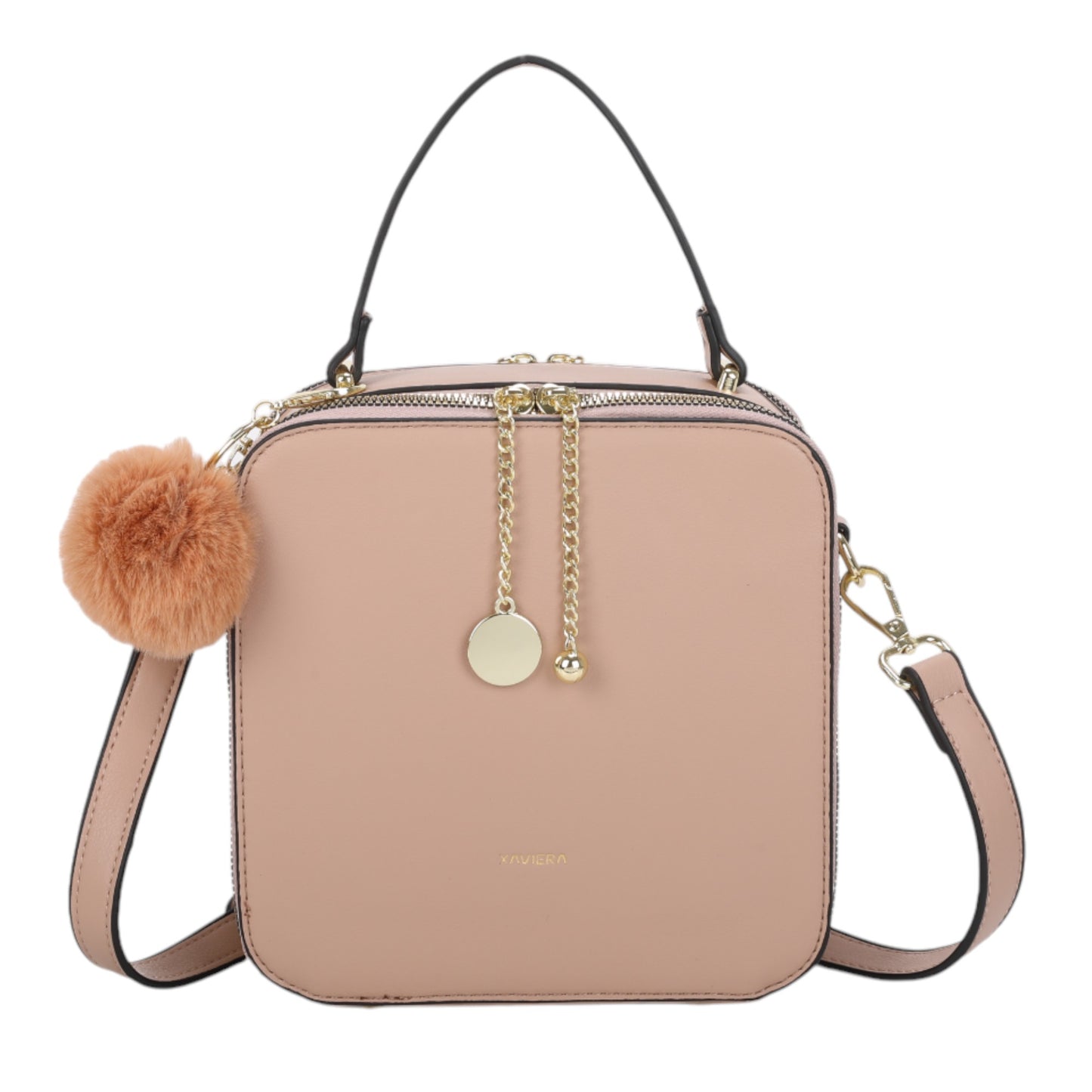 Bolsa Tiracolo Feminina Xaviera WX-1637 Estilo Quadrado com Corrente Decorativa