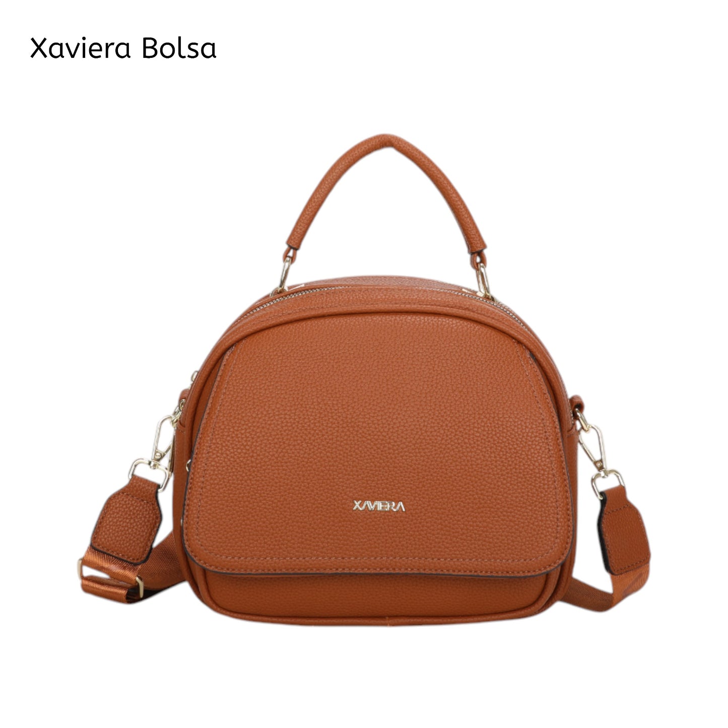 XAVIERA Bolsa Feminina Compacta com Aba Frontal e Alça de Mão – Ref. WX-1629