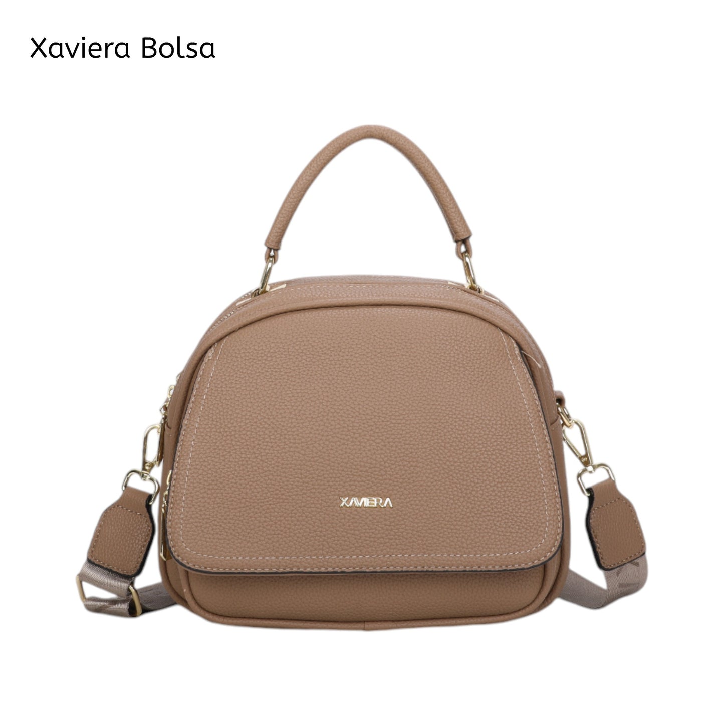 XAVIERA Bolsa Feminina Compacta com Aba Frontal e Alça de Mão – Ref. WX-1629