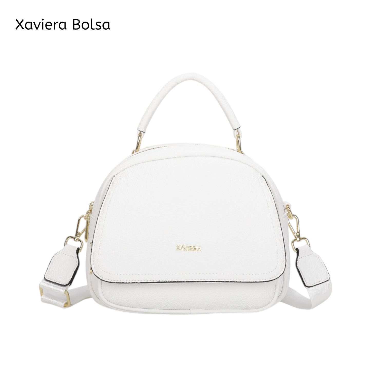 XAVIERA Bolsa Feminina Compacta com Aba Frontal e Alça de Mão – Ref. WX-1629