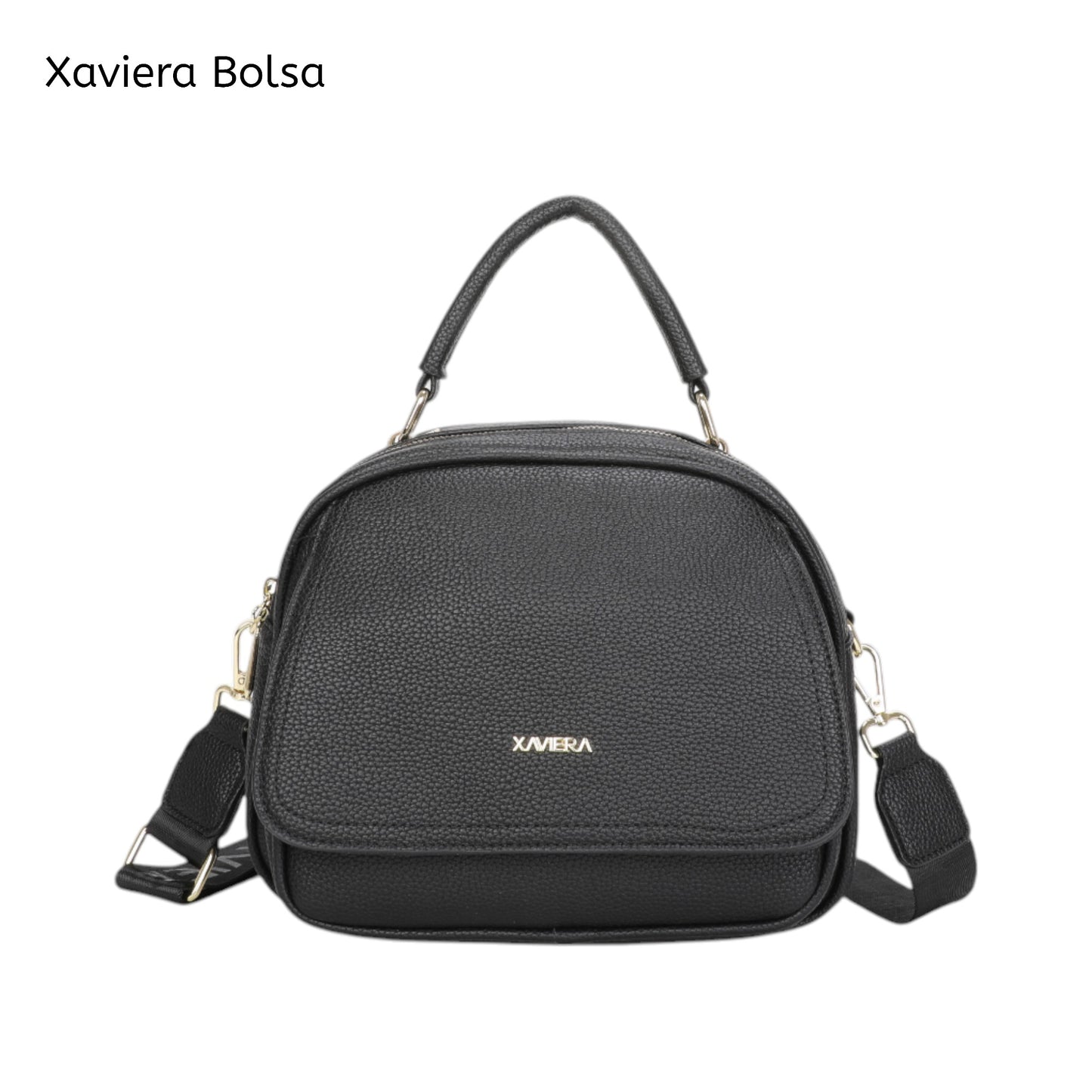 XAVIERA Bolsa Feminina Compacta com Aba Frontal e Alça de Mão – Ref. WX-1629