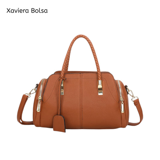 Bolsa de Mão Xaviera WX-1620 com Alça Trançada e Design Elegante de Alta Capacidade