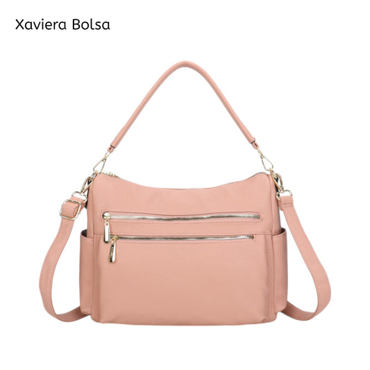 Bolsa Feminina Couro PU WX-1602 Multiuso com Alça Longa