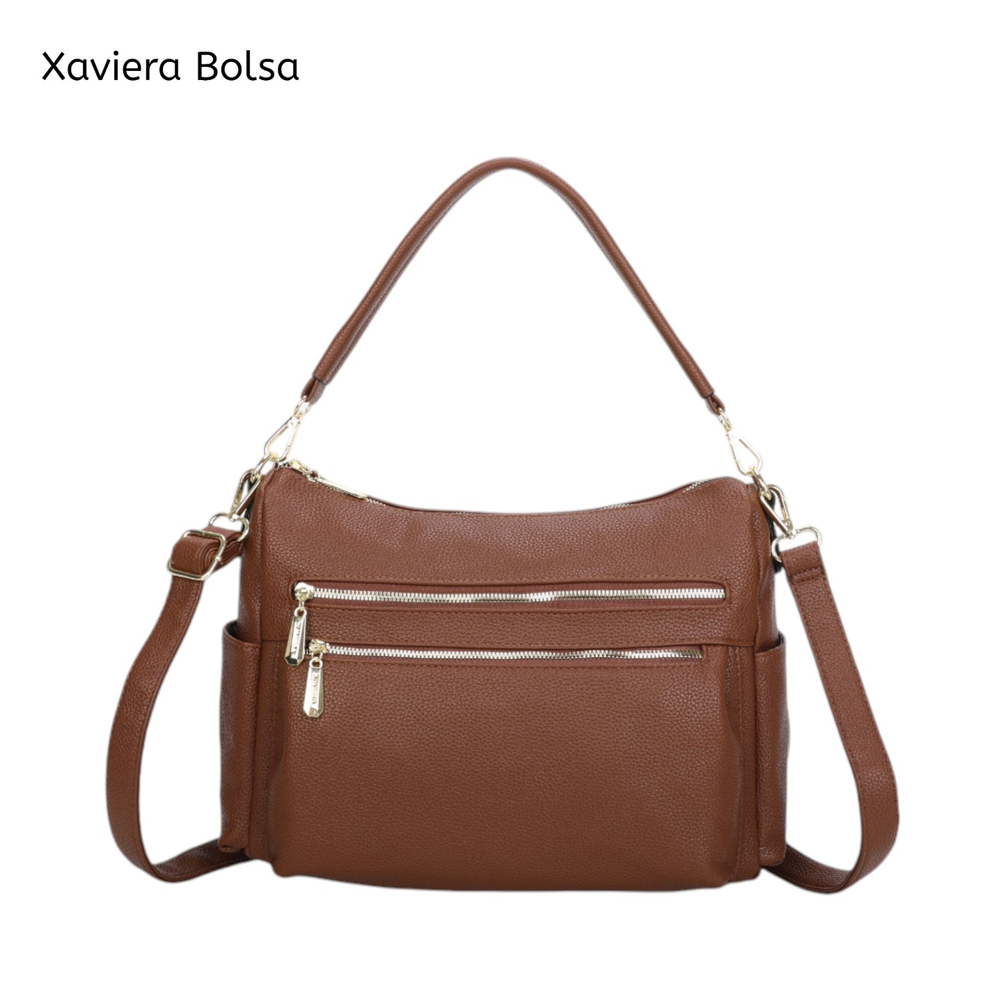 Bolsa Feminina Couro PU WX-1602 Multiuso com Alça Longa