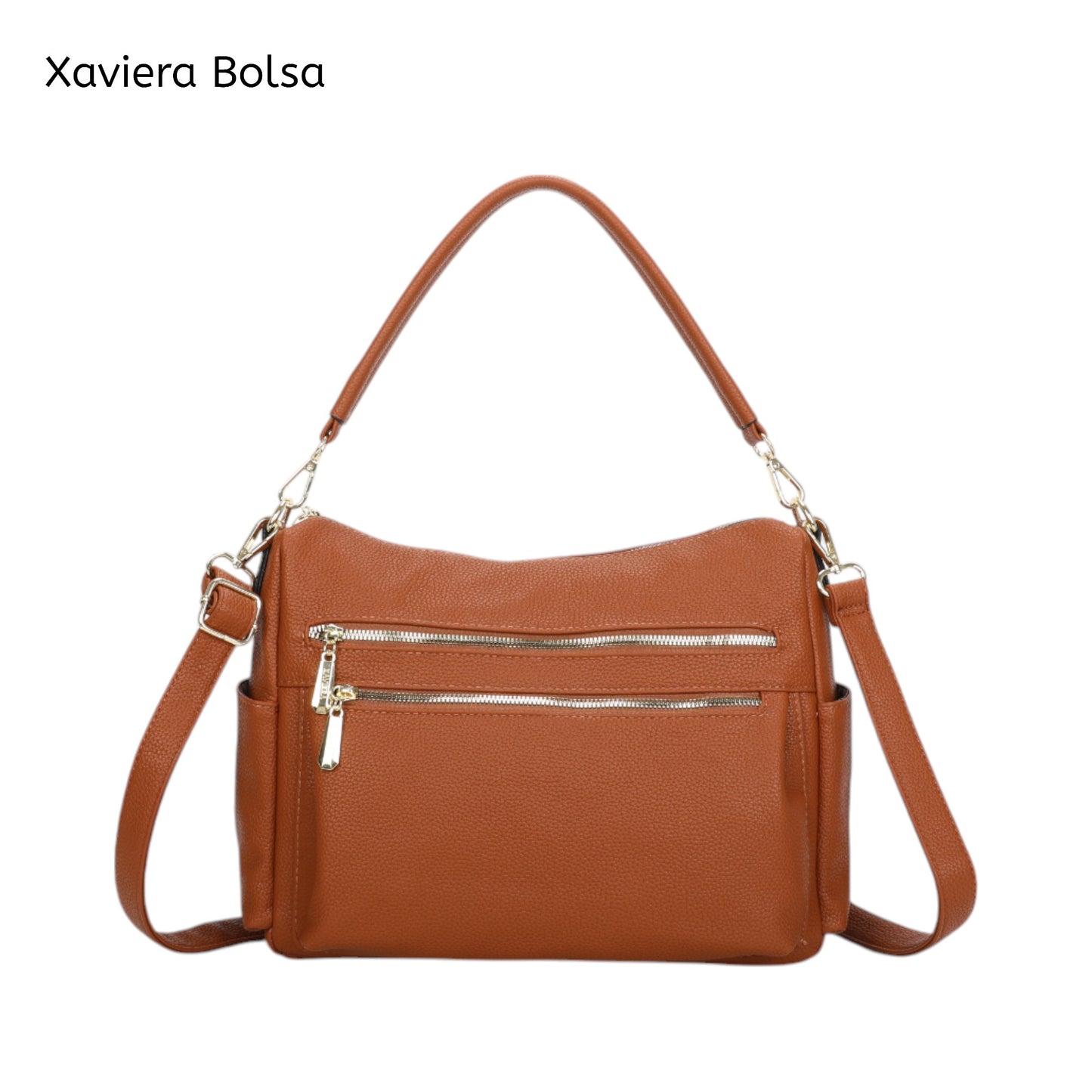 Bolsa Feminina Couro PU WX-1602 Multiuso com Alça Longa