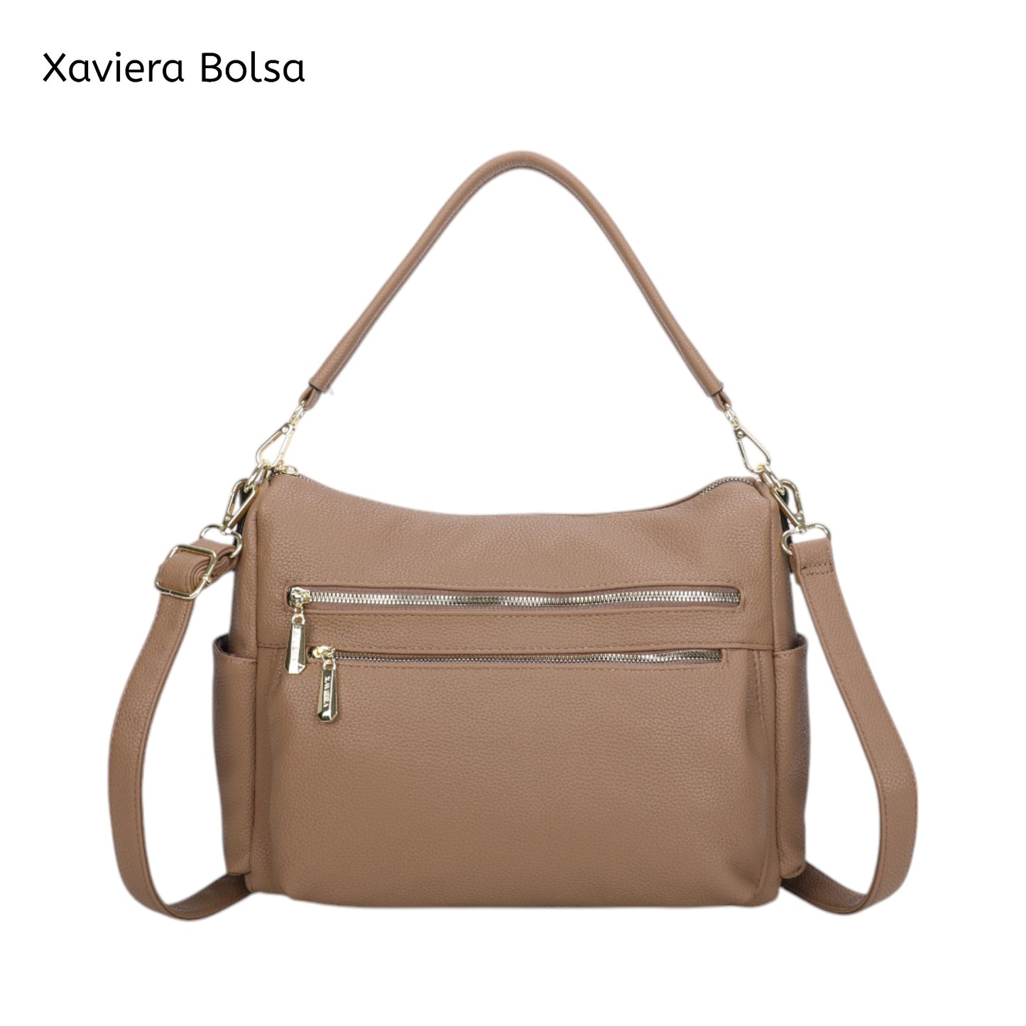 Bolsa Feminina Couro PU WX-1602 Multiuso com Alça Longa