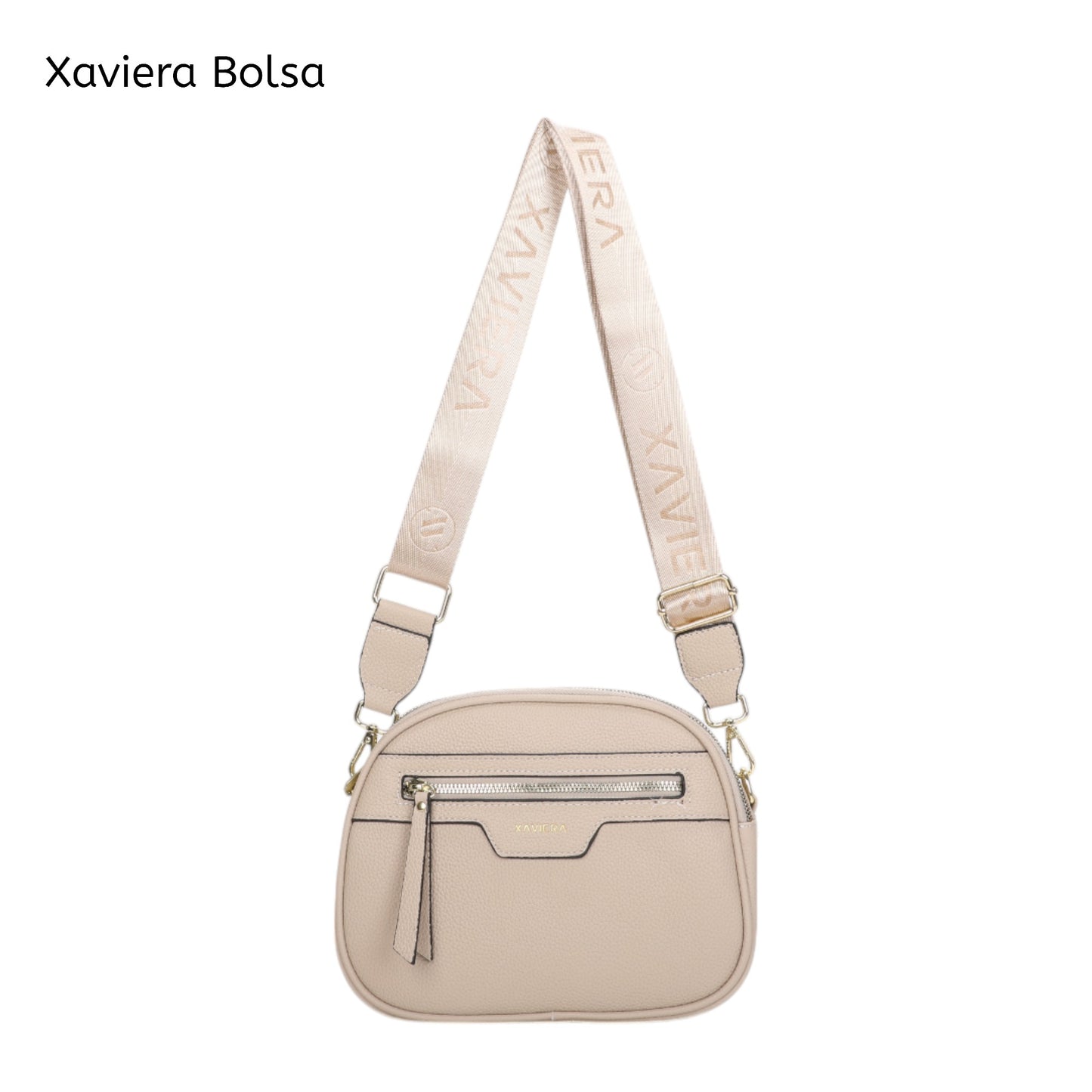 Bolsa Tiracolo Xaviera WX-1618 com Alça Larga Estampada e Múltiplos Bolsos