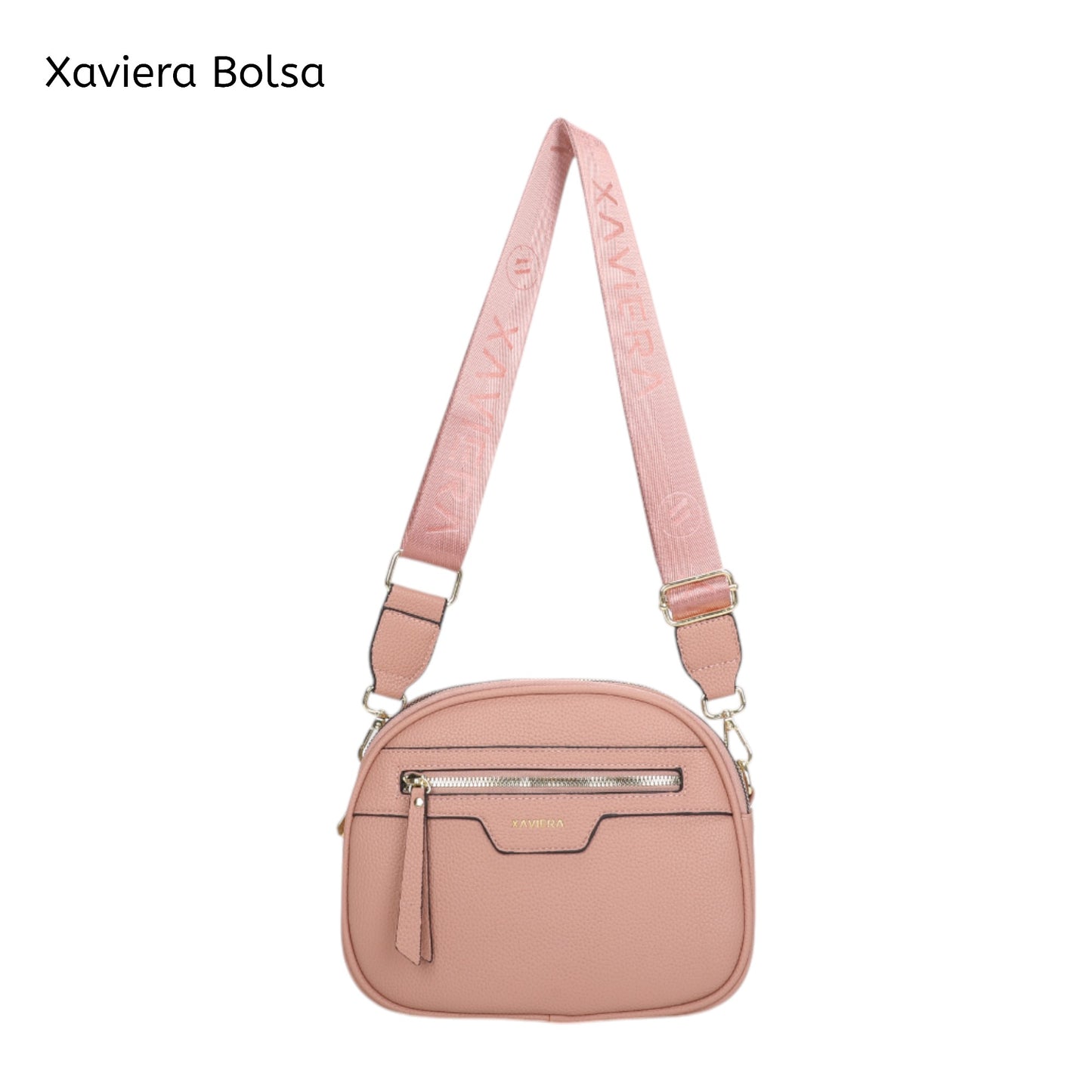 Bolsa Tiracolo Xaviera WX-1618 com Alça Larga Estampada e Múltiplos Bolsos