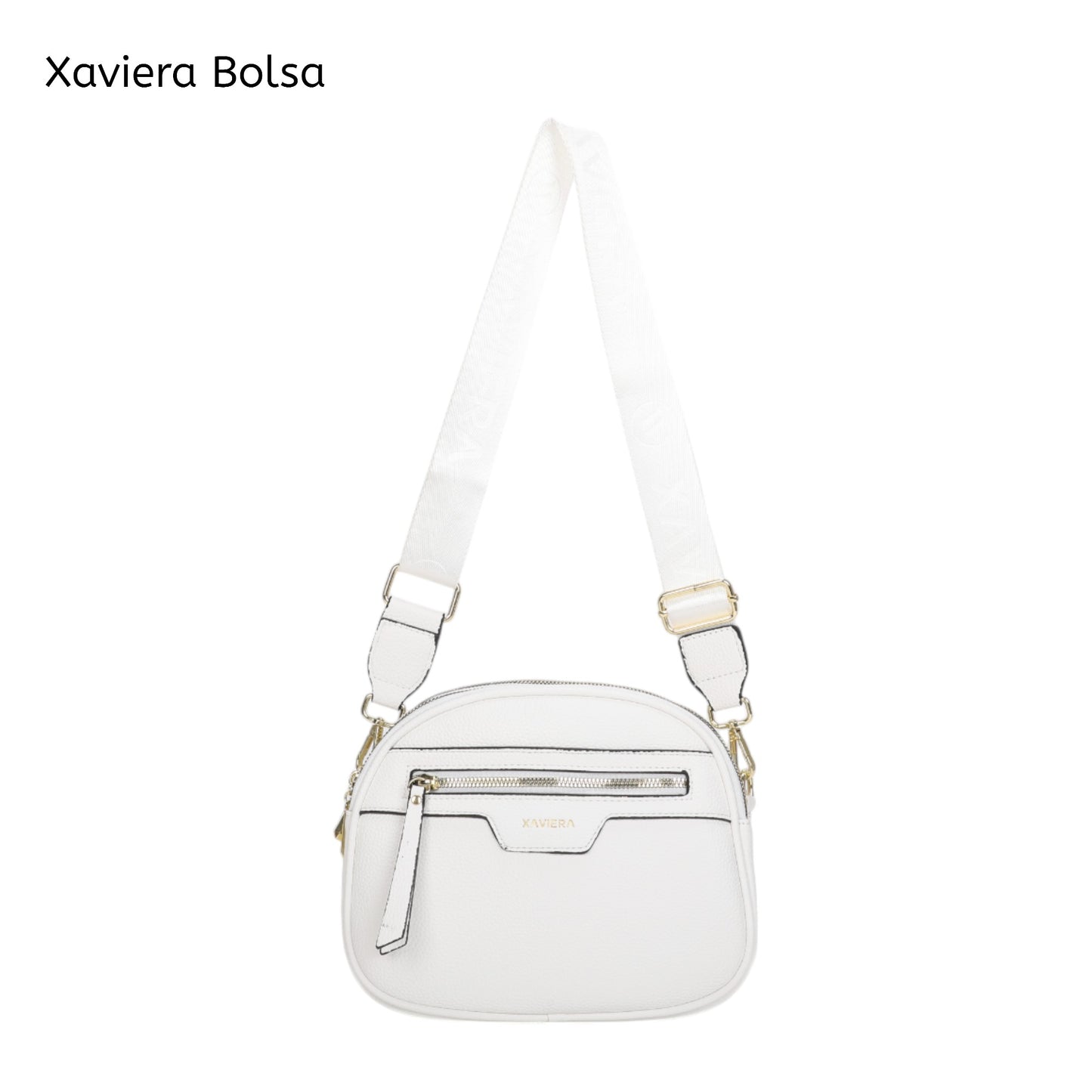 Bolsa Tiracolo Xaviera WX-1618 com Alça Larga Estampada e Múltiplos Bolsos