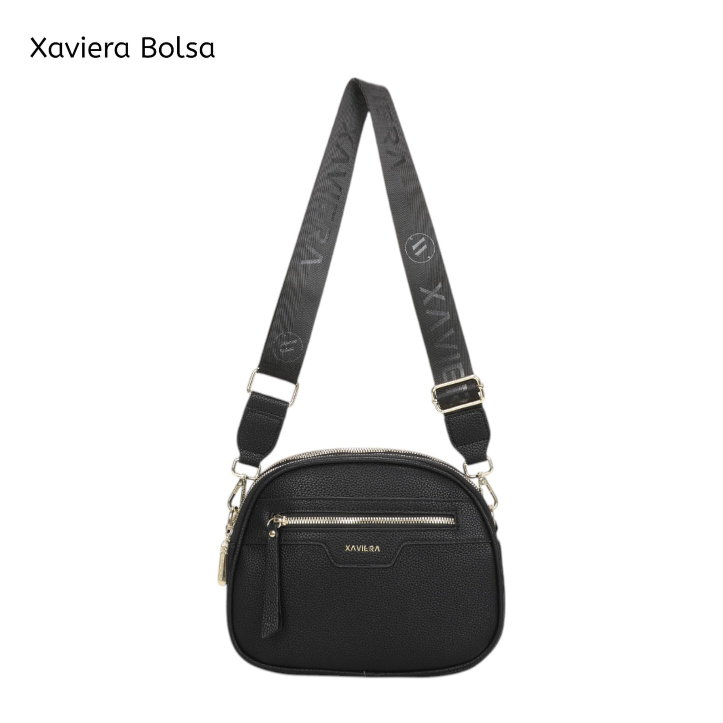 Bolsa Tiracolo Xaviera WX-1618 com Alça Larga Estampada e Múltiplos Bolsos