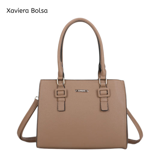 XAVIERA Bolsa Feminina Executiva 3 Divisórias com Alça de Ombro e Transversal – Ref. WX-1633