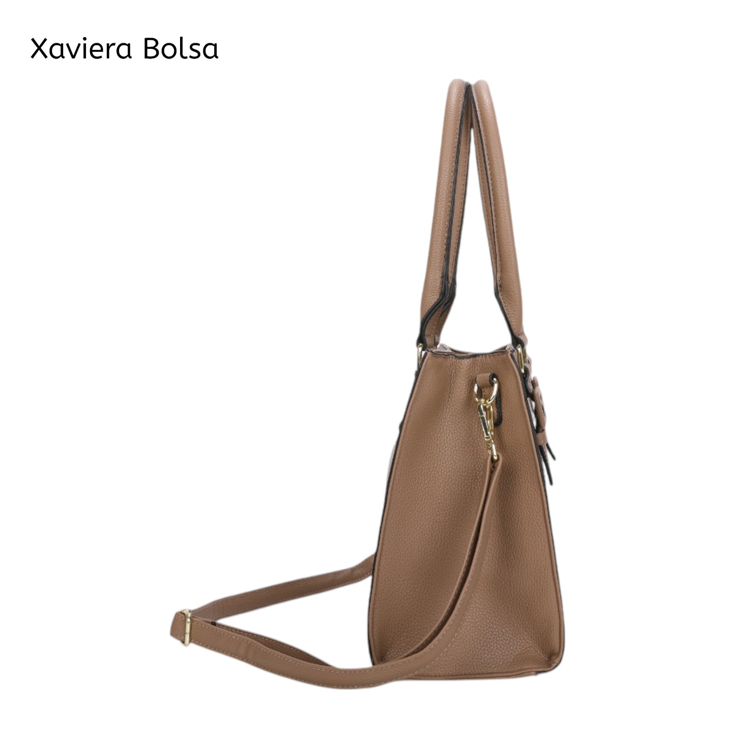XAVIERA Bolsa Feminina Executiva 3 Divisórias com Alça de Ombro e Transversal – Ref. WX-1633
