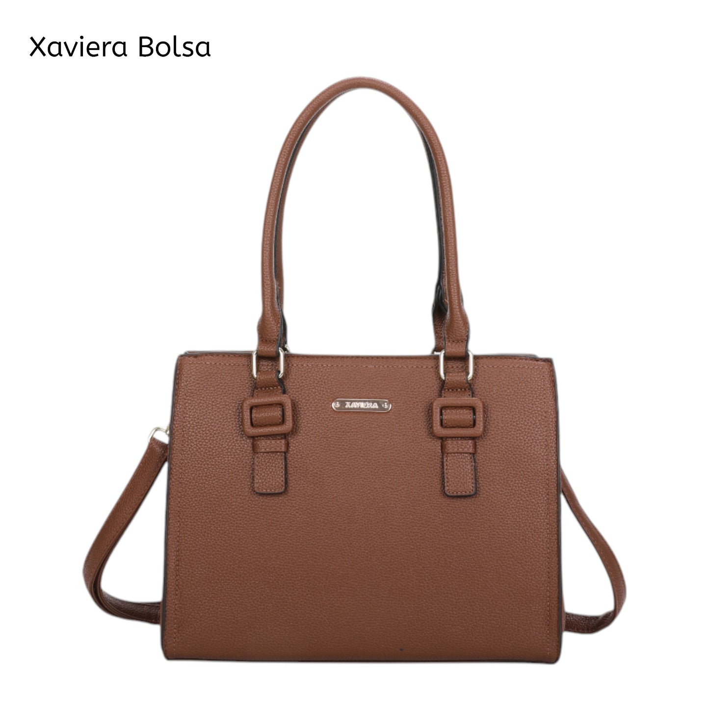XAVIERA Bolsa Feminina Executiva 3 Divisórias com Alça de Ombro e Transversal – Ref. WX-1633