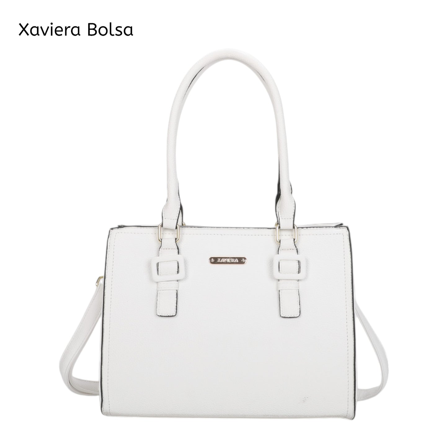 XAVIERA Bolsa Feminina Executiva 3 Divisórias com Alça de Ombro e Transversal – Ref. WX-1633